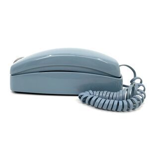 AT&T Trimline 210 Blue Touchtone Telephone Wall Desk Phone Push Button WORKS